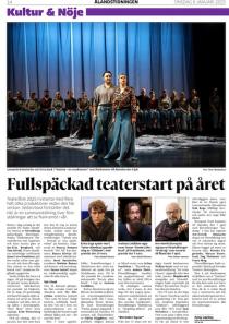 Fullspäckad teaterstart på året/Ålandstidningen 8.1.2025